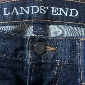 Lands' End Men's Dark Indigo Jeans